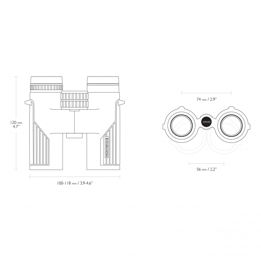 Lornetka Hawke Frontier ED X 10x32 zielona 3/15