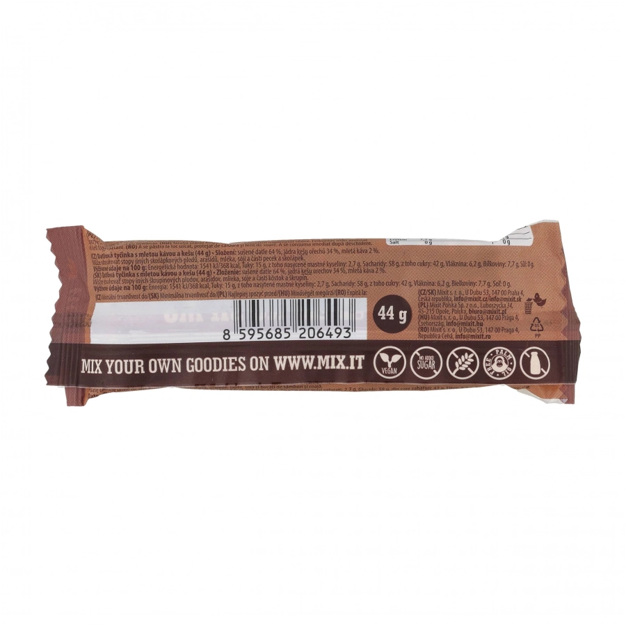 Mixitka Mixit orzechy nerkowca z kawą bez glutenu 44 g 2/3