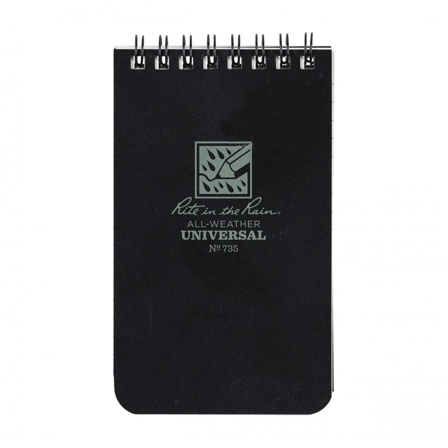 Notes wodoodporny Rite in the Rain 735 3x5" czarny 1/4