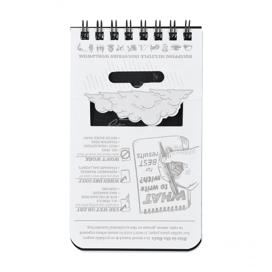 Notes wodoodporny Rite in the Rain 735 3x5" czarny 3/4