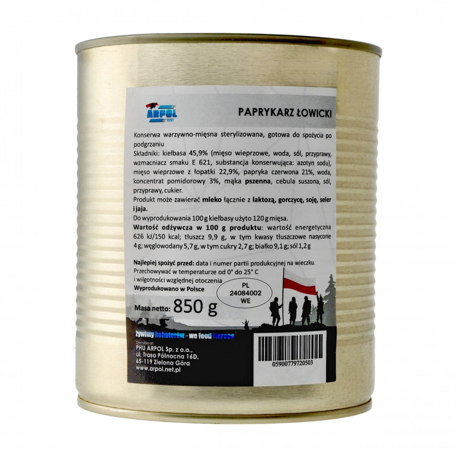 Paprykarz Arpol łowicki 850 g 1/4