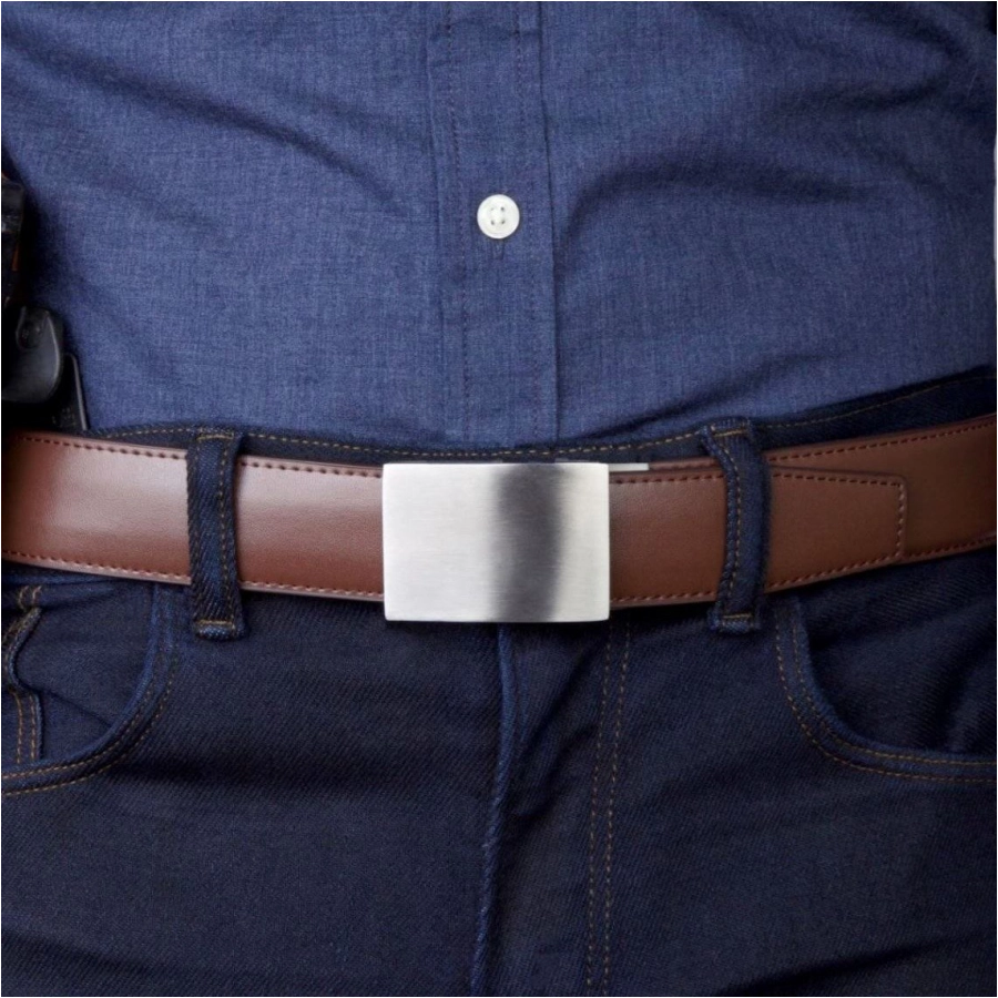 Pas do spodni Kore Essentials Leather Gun Belt X4 tan 2/3
