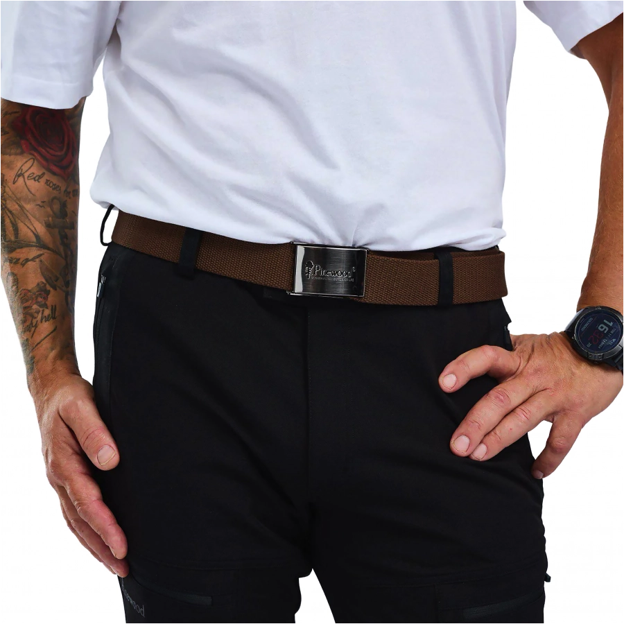 Pasek męski Pinewood Canvas 9199 brązowy 4/4