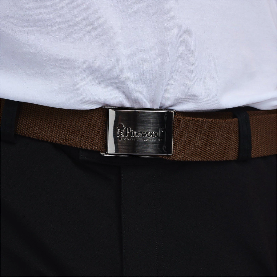Pasek męski Pinewood Canvas 9199 brązowy 3/4