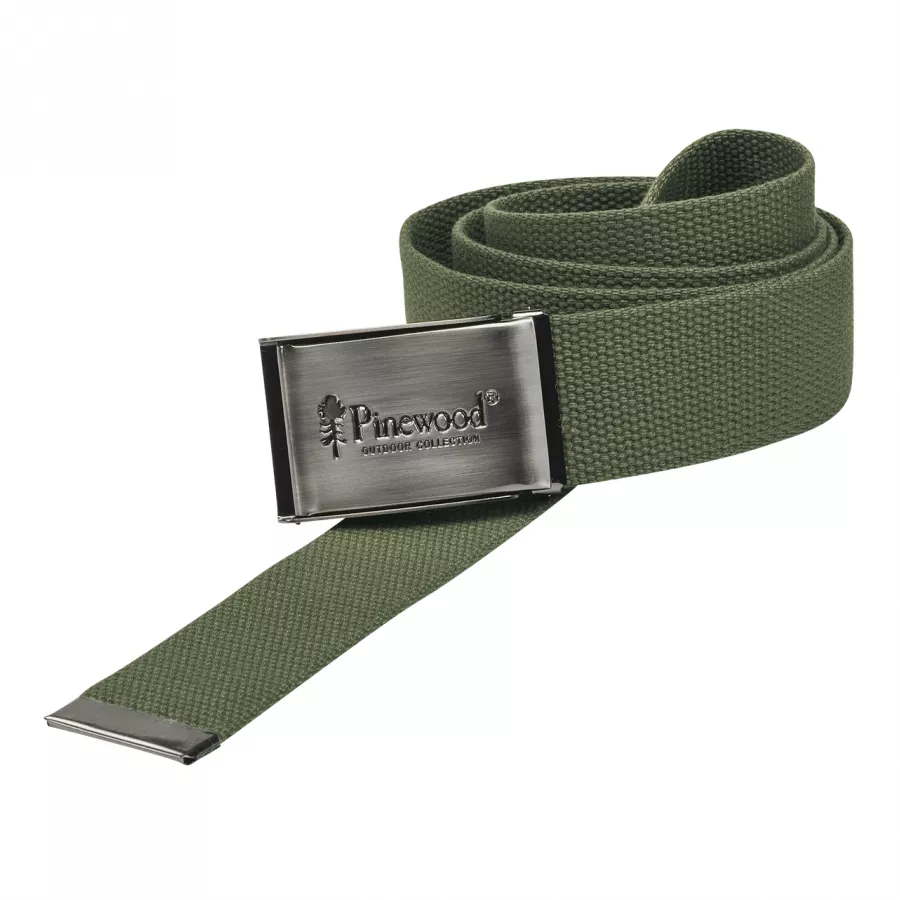 Pasek męski Pinewood Canvas oliwkowy 1/2