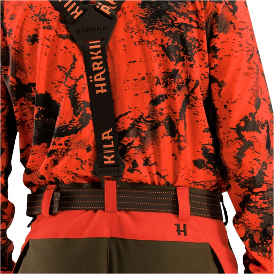 Pasek unisex Härkila Wildboar Pro Tech brązowo-pomarańczowy 4/4