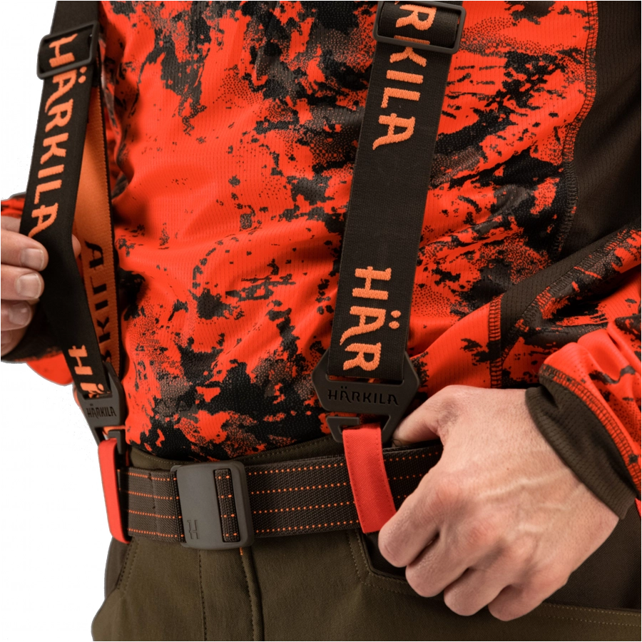 Pasek unisex Härkila Wildboar Pro Tech brązowo-pomarańczowy 3/4