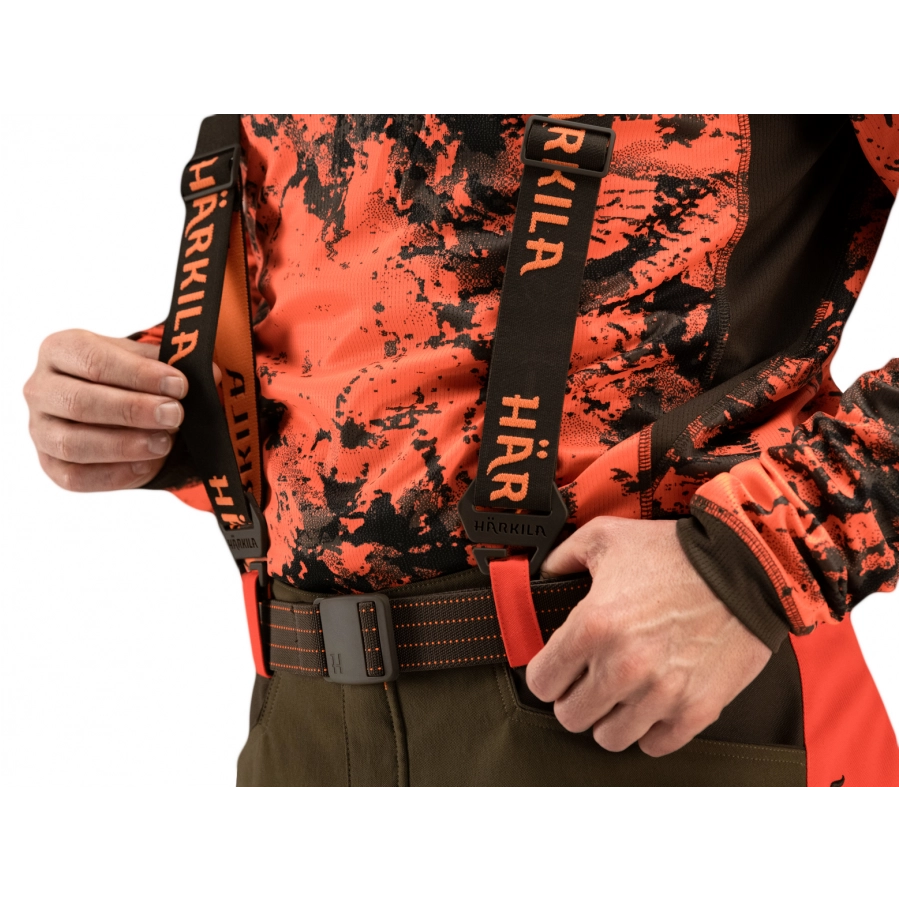 Pasek unisex Härkila Wildboar Pro Tech brązowo-pomarańczowy 3/3