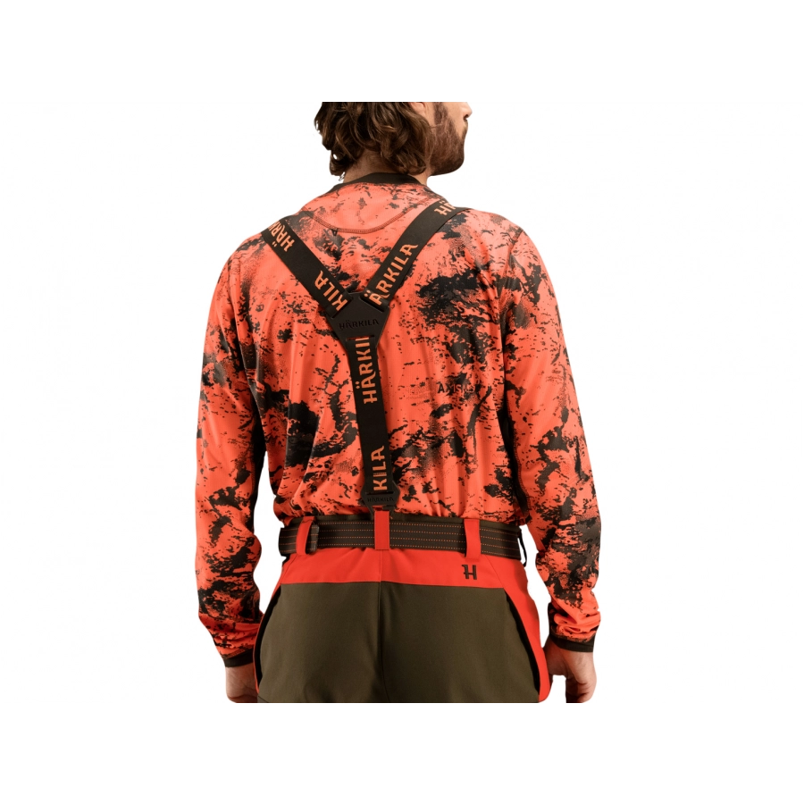 Pasek unisex Härkila Wildboar Pro Tech brązowo-pomarańczowy 2/3