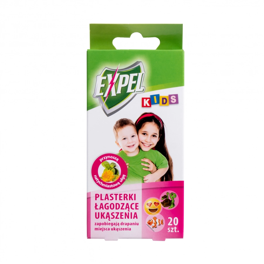 Plasterki Expel dla dzieci łagodzące ukąszenia 1/2