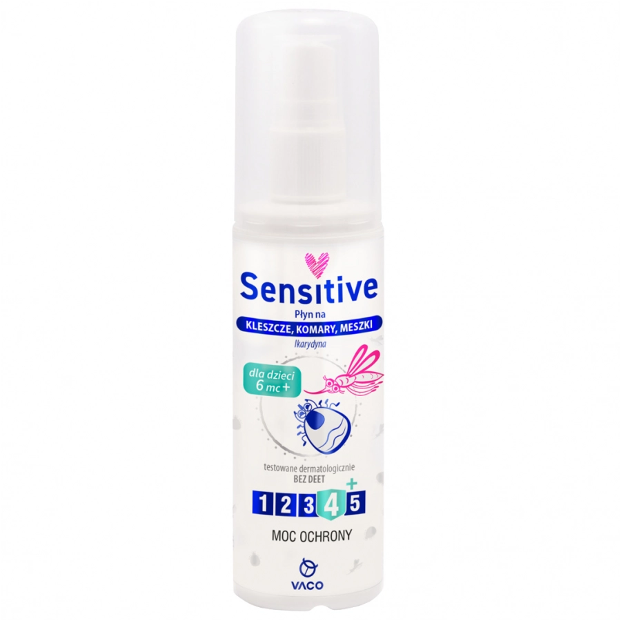 Płyn Vaco na kleszcze, komary i meszki sensitive 80 ml 1/1