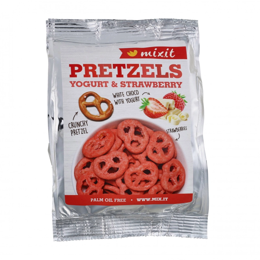 Precelki Mixit do kieszeni jogurt i truskawki 70 g 1/3