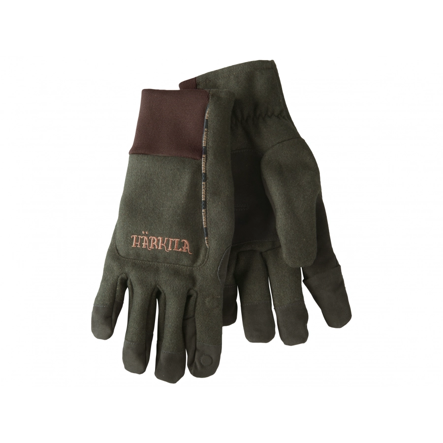 Rękawice unisex Härkila Metso Active ciemnozielone 1/3