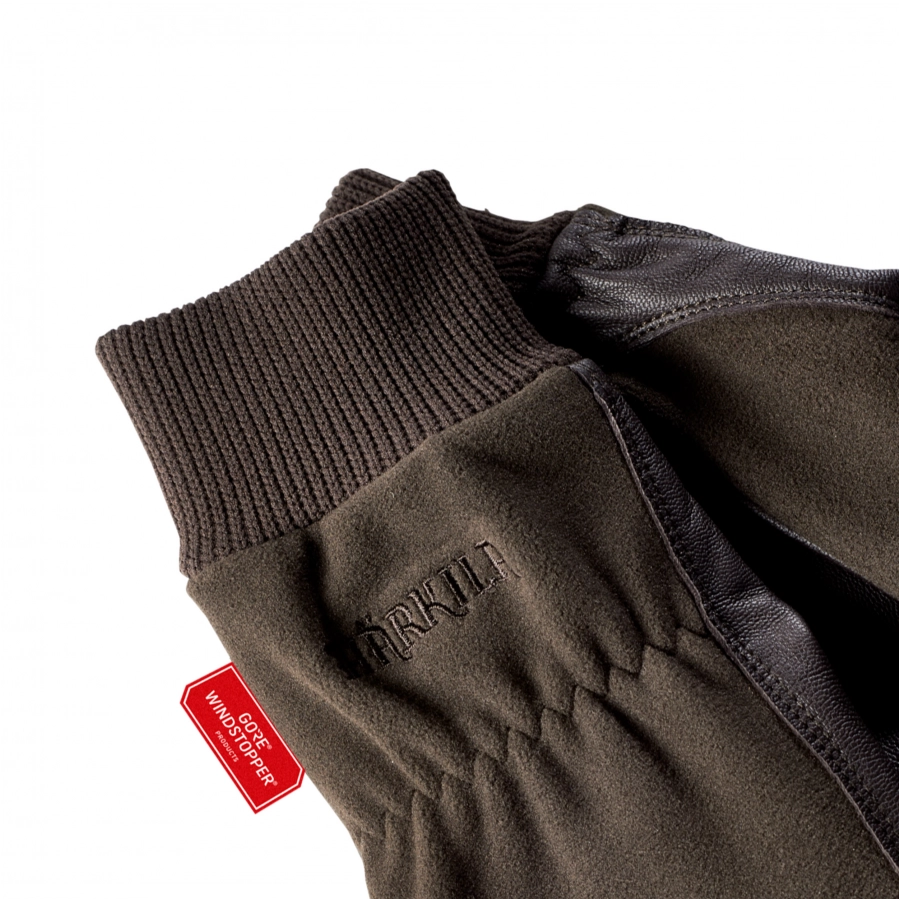 Rękawice unisex Härkila Pro Shooter brązowe 2/2