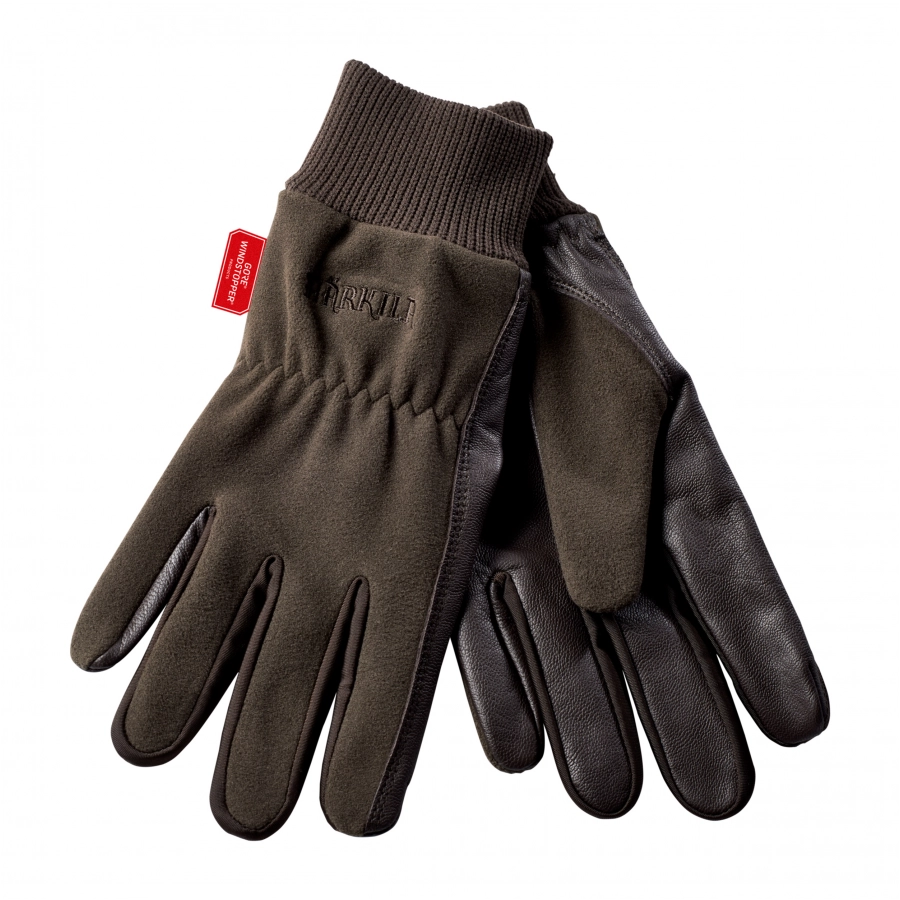 Rękawice unisex Härkila Pro Shooter brązowe 1/2