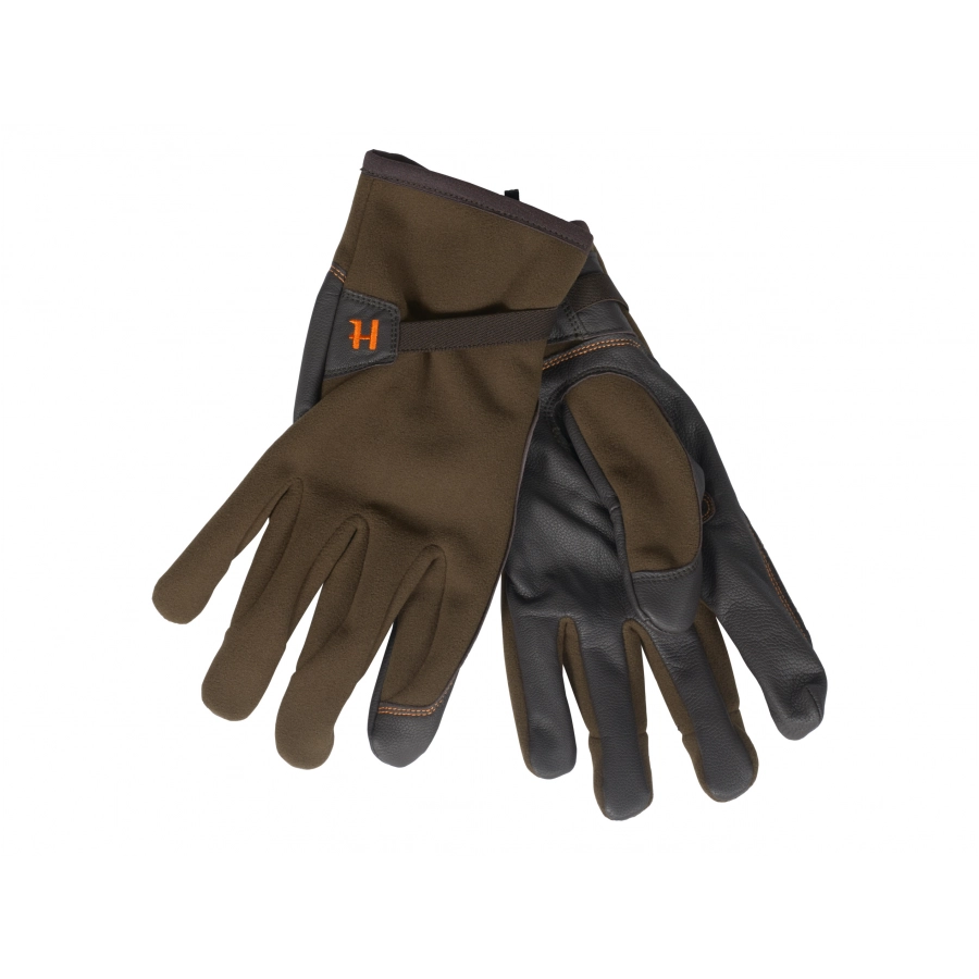 Rękawice unisex Härkila Wildboar Pro zielono-brązowe 1/2