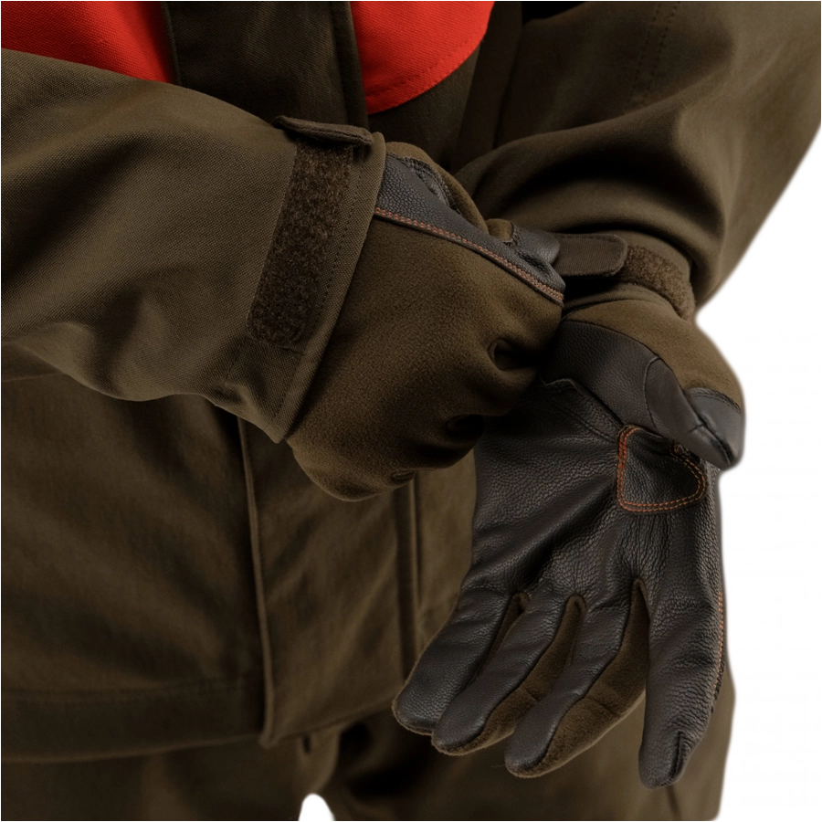 Rękawice unisex Härkila Wildboar Pro zielono-brązowe 2/2