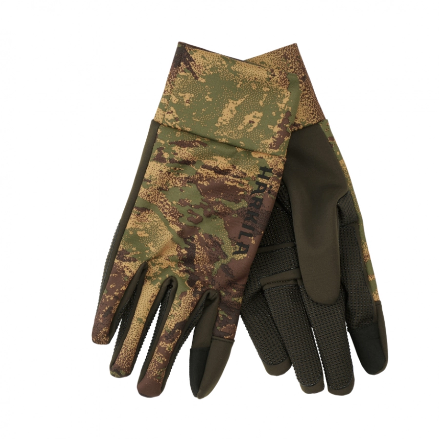 Rękawiczki męskie Härkila Deer Stalker camo polarowe AXIS MSP® Forest green 1/1