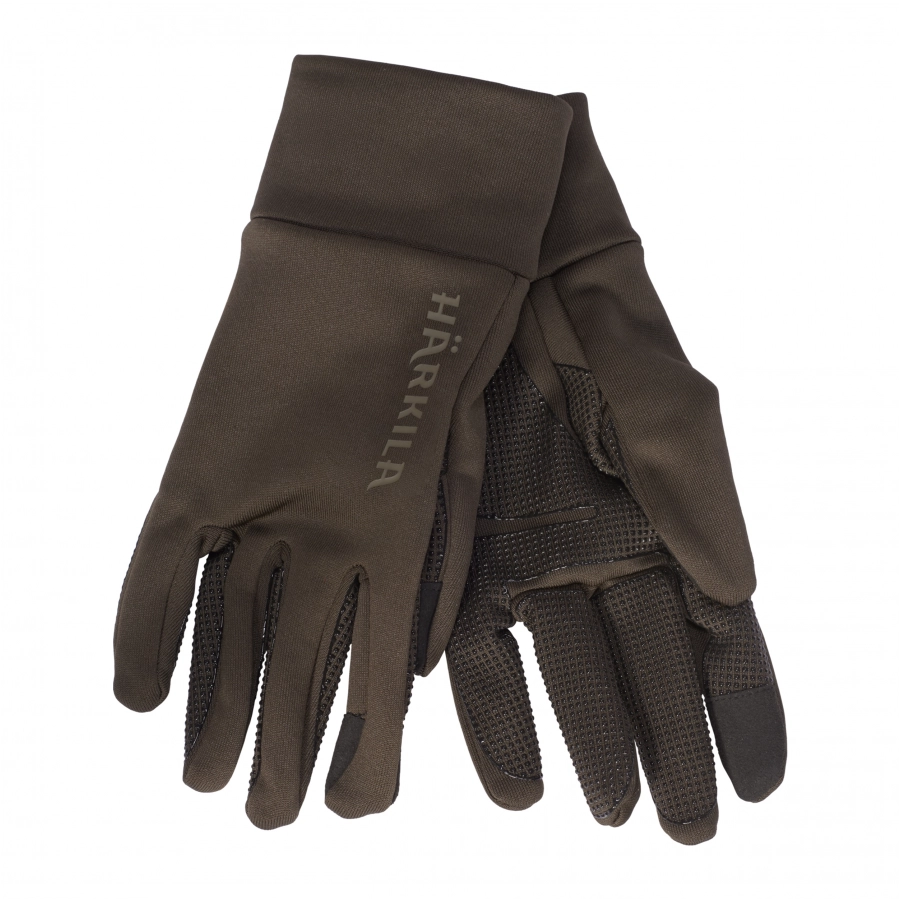 Rękawiczki męskie Härkila Power Stretch brązowe 1/6