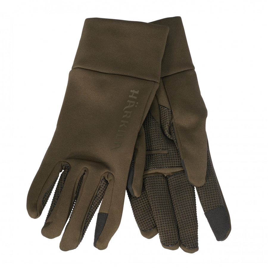 Rękawiczki męskie Härkila Power Stretch ciemnozielone 1/4