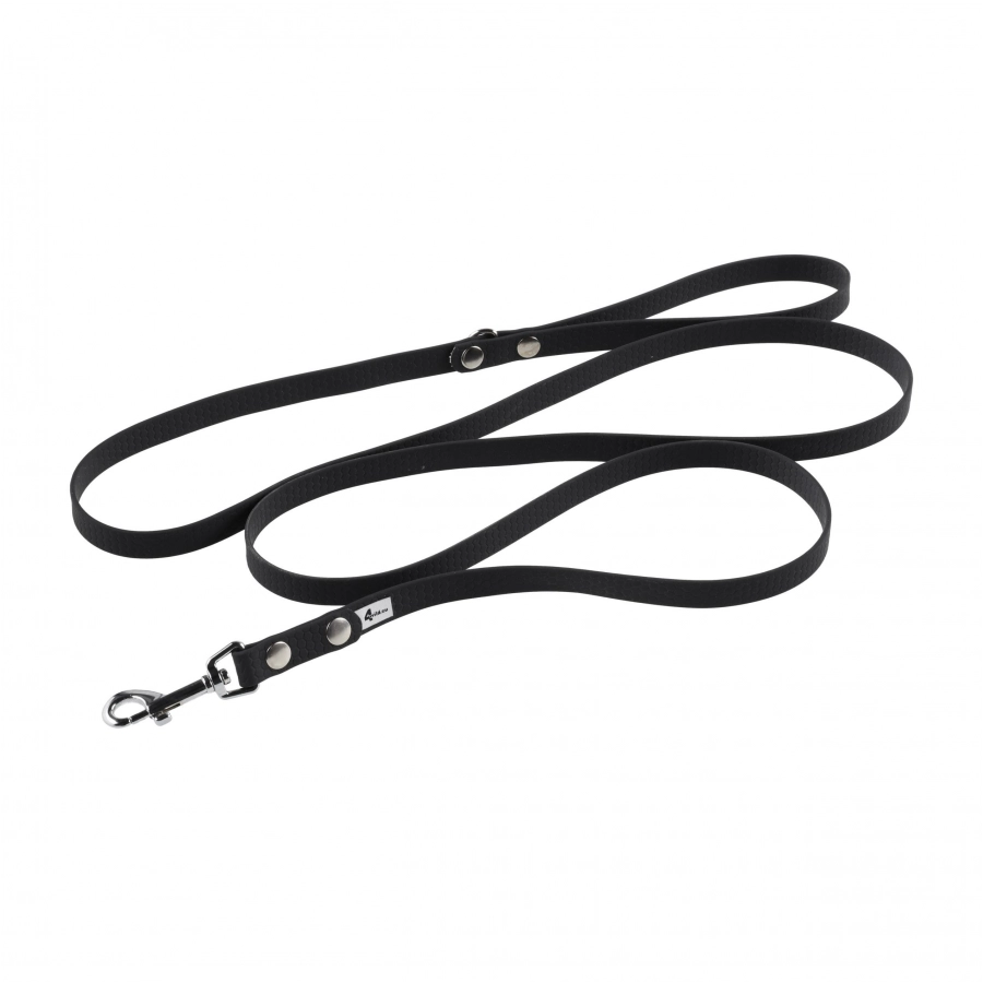 Smycz BioThane 4wild wodoodporna 200 cm czarna 1/3