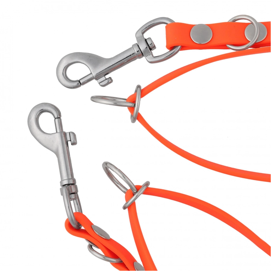 Smycz przepinana 4wild  BioThane 13 mm/260 cm pomarańczowa 3/3