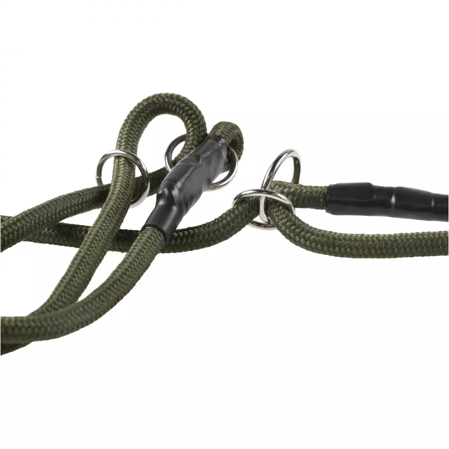 Smycz z obrożą 4wild bezszelestna 275 cm khaki 3/3
