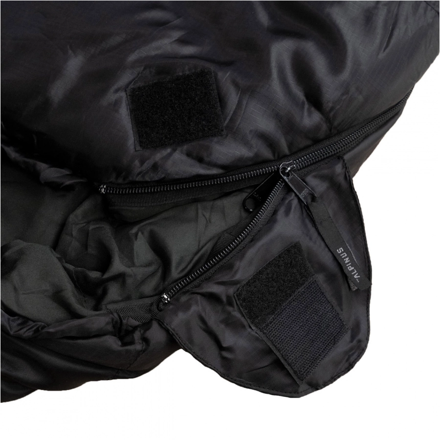 Śpiwór Alpinus Classic 1050 czarno-pomarańczowy dla praworęcznych 4/6