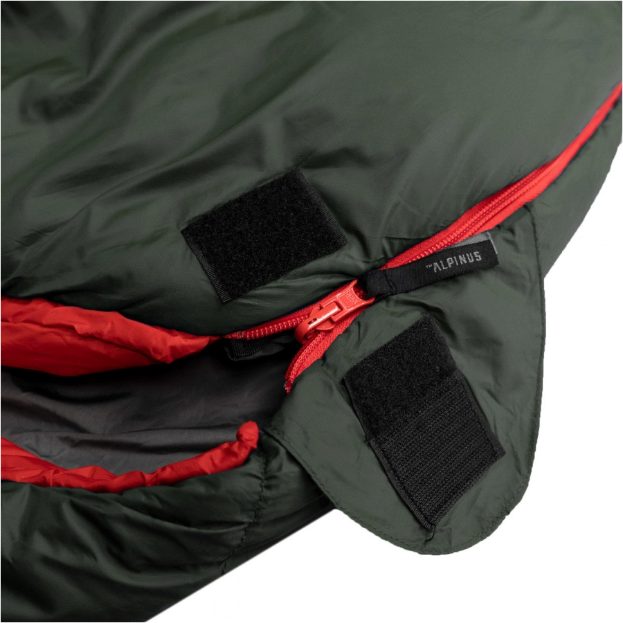 Śpiwór Alpinus Primallight 1000 oliwkowy dla leworęcznych 4/9