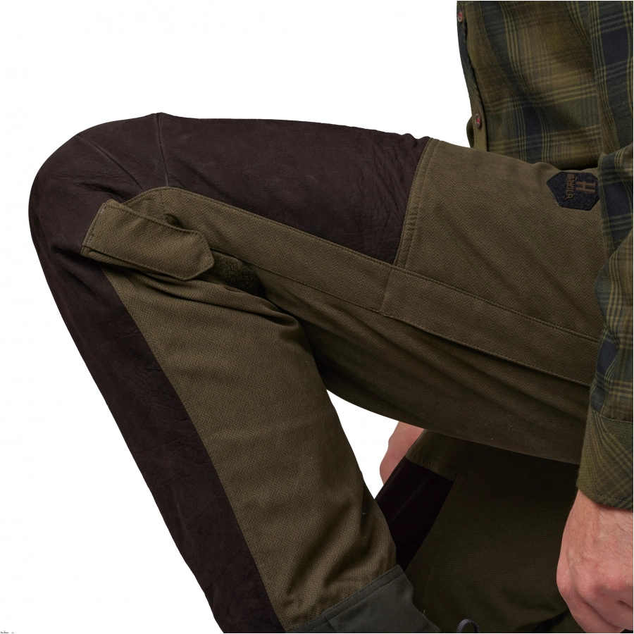 Spodnie męskie Härkila Driven Hunt HWS leather Willlow green 3/14
