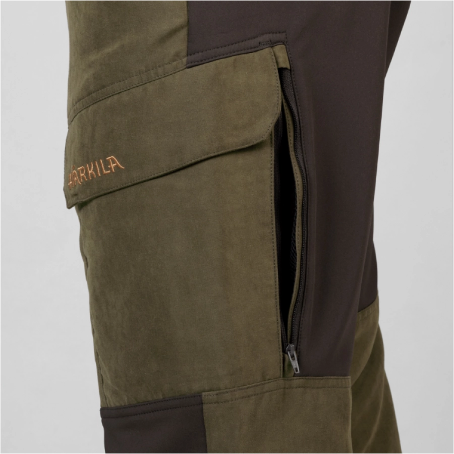 Spodnie outdoorowe Härkila Scandinavian zielono-brązowe 3/5