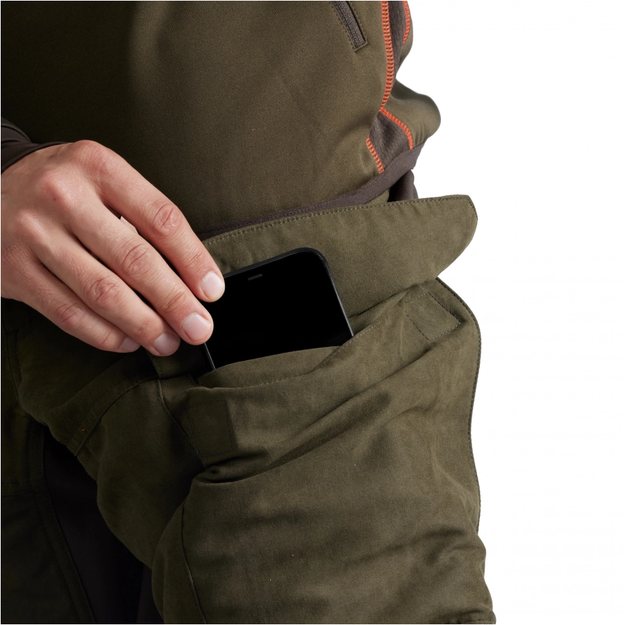 Spodnie outdoorowe Härkila Scandinavian zielono-brązowe 3/6