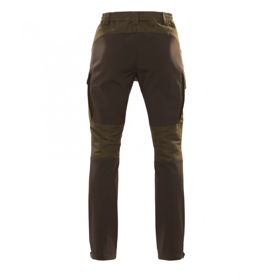 Spodnie outdoorowe Härkila Scandinavian zielono-brązowe 2/5