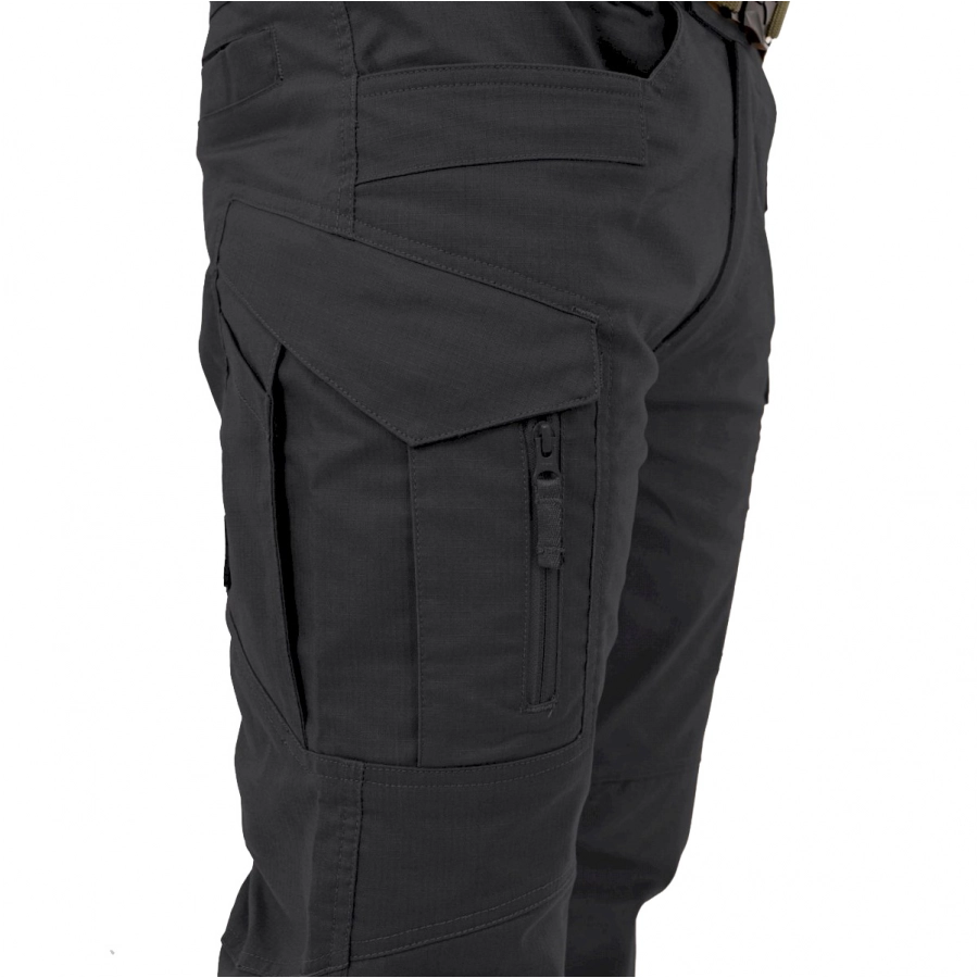 Spodnie taktyczne Texar Elite Pro 2.0 micro ripstop czarne 3/4
