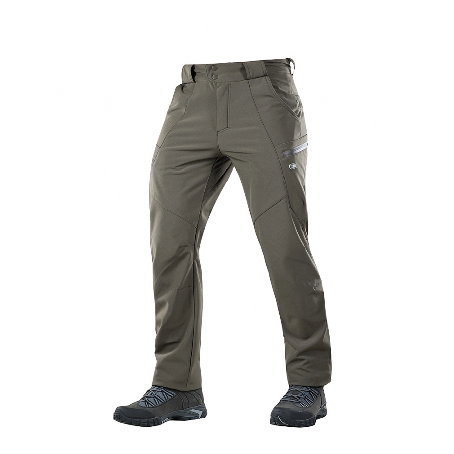 Spodnie trekkingowe M-Tac Soft Shell Winter oliwkowe 1/5