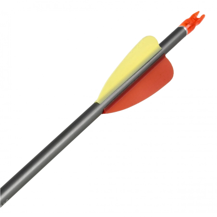 Strzała Poe Lang aluminiowa 29" grot tarczowy gładki szara 3/3