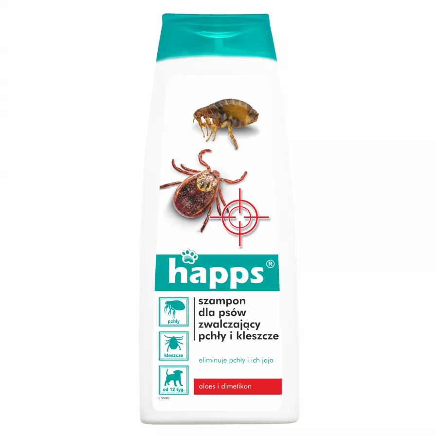 Szampon Happs dla psów na pchły i kleszcze 250 ml 1/1