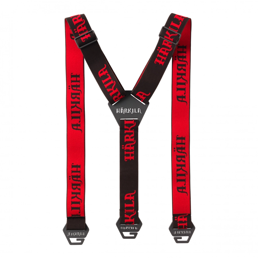 Szelki unisex Härkila Tech brązowe-czerwone 1/7