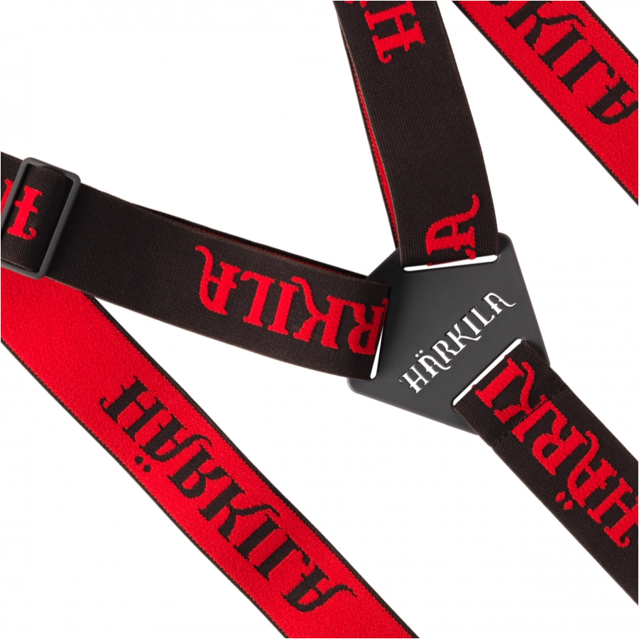 Szelki unisex Härkila Tech brązowe-czerwone 2/7