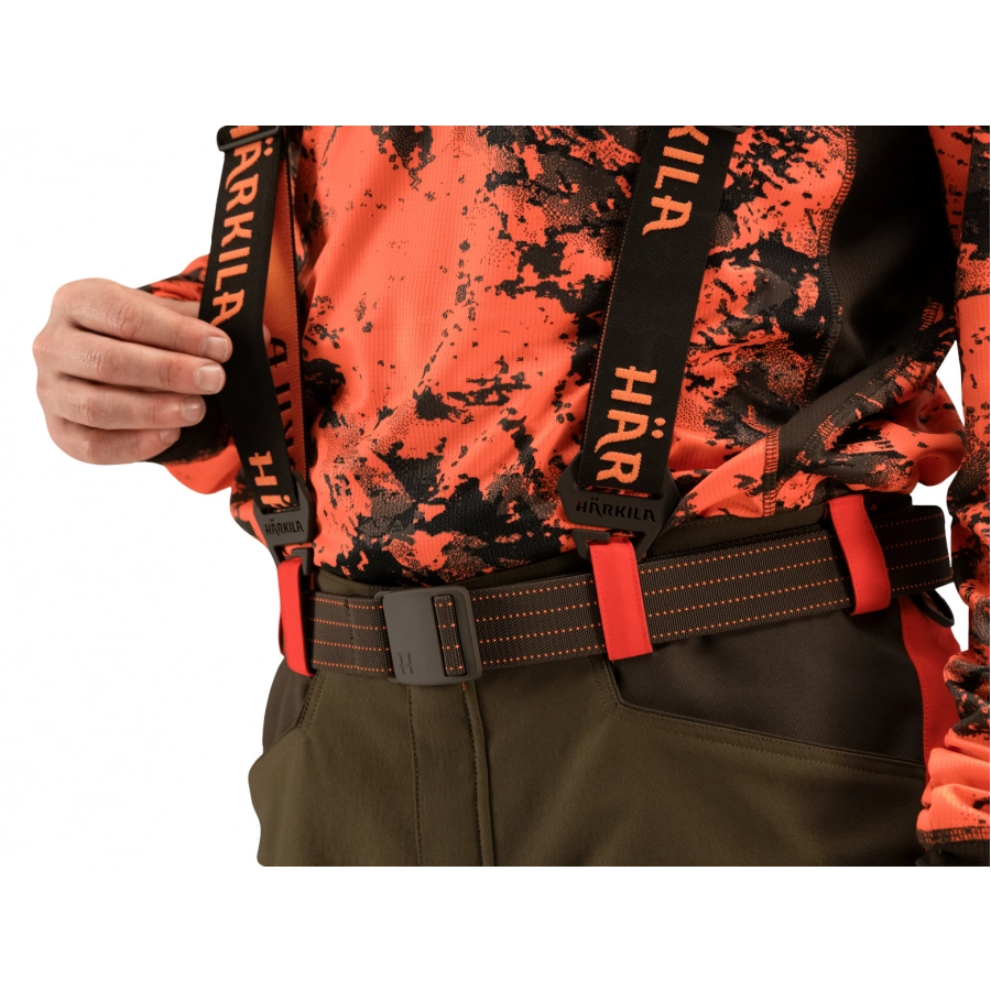 Szelki unisex Härkila Wildboar Pro Tech brązowo-pomarańczowe 3/5