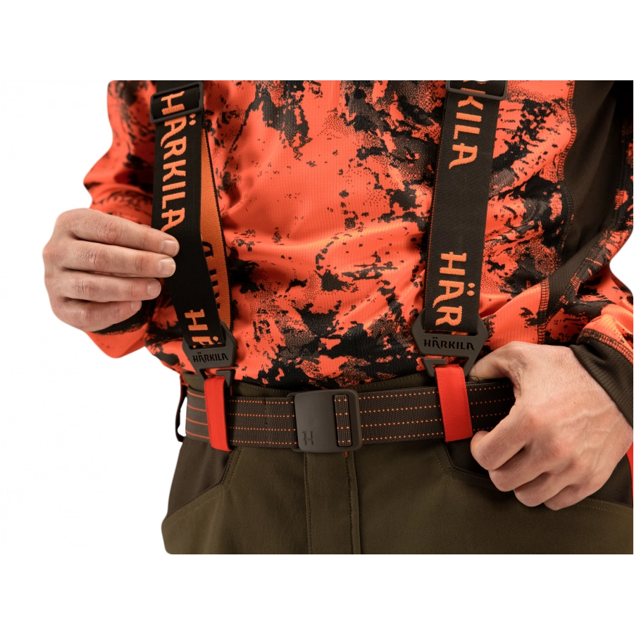 Szelki unisex Härkila Wildboar Pro Tech brązowo-pomarańczowe 2/5
