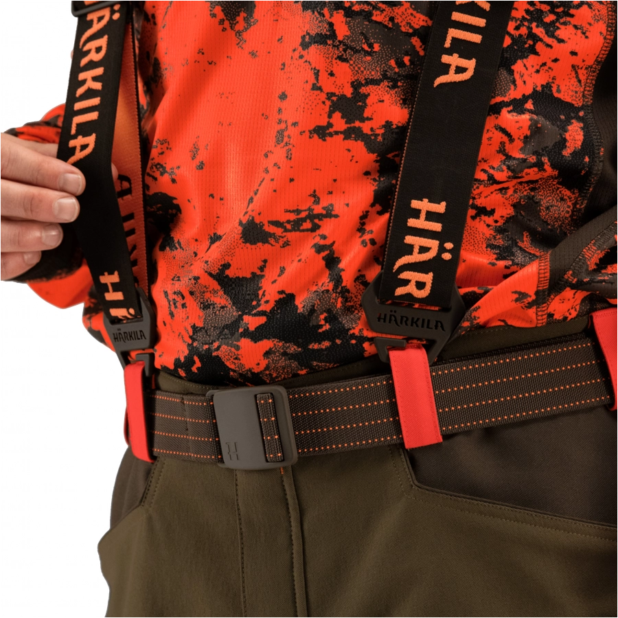 Szelki unisex Härkila Wildboar Pro Tech brązowo-pomarańczowe 4/5