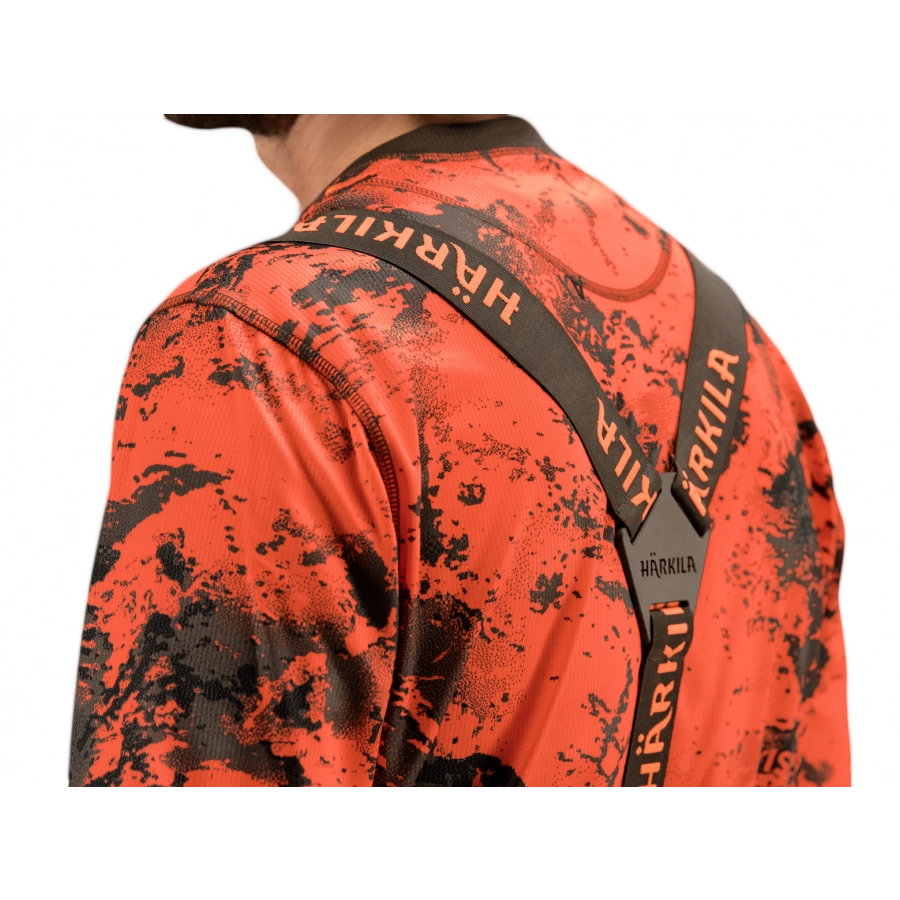 Szelki unisex Härkila Wildboar Pro Tech brązowo-pomarańczowe 4/5