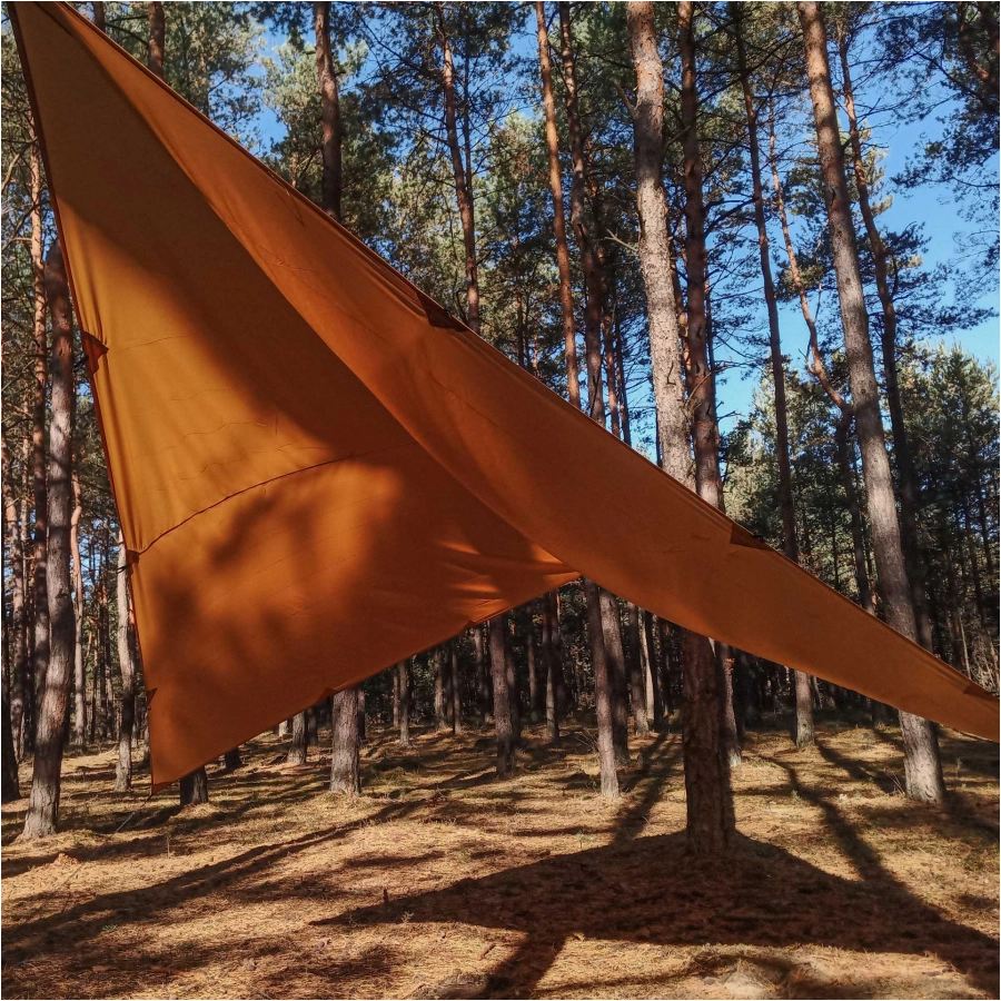 Tarp TigerWood 3 m x 2 m coyote 3/8