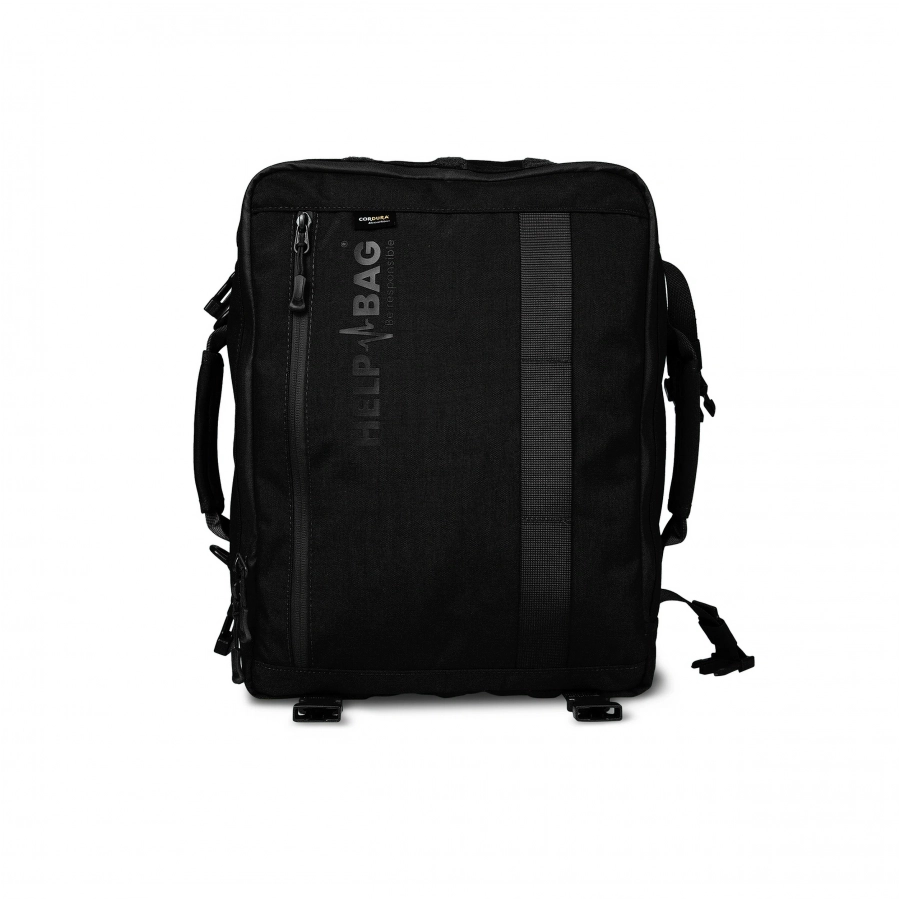 Zestaw awaryjny Help Bag Essential plecak ewakuacyjny z wyposażeniem, czarny 1/9
