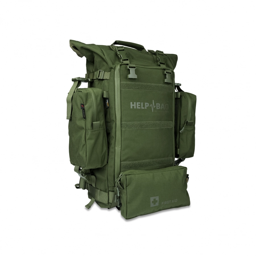 Zestaw awaryjny Help Bag Max plecak ewakuacyjny z wyposażeniem, zielony 3/24