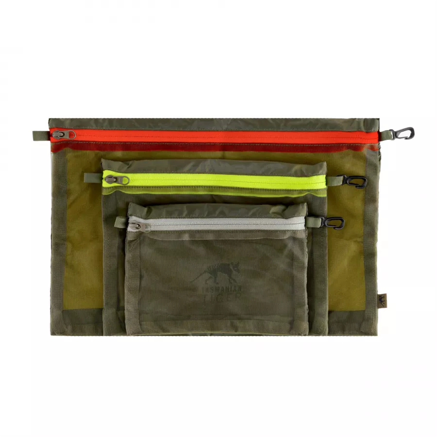 Zestaw organizerów Tasmanian Tiger Mesh Pockets, oliwkowy 1/4