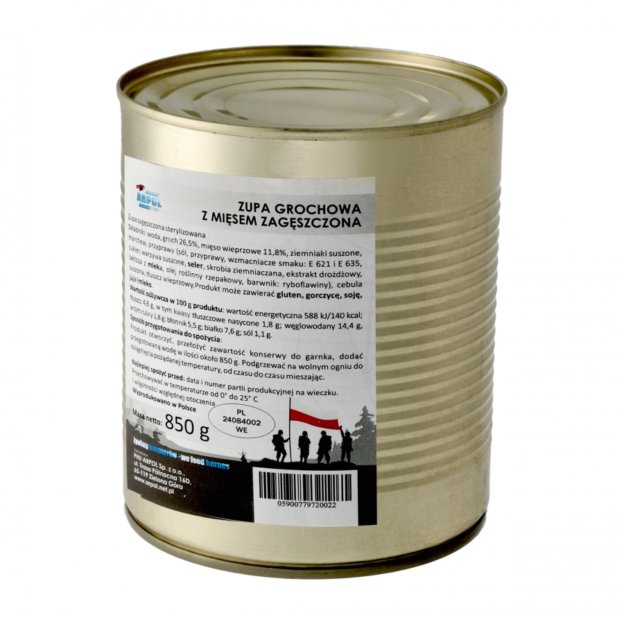 Zupa Arpol grochowa z mięsem zagęszczona 850 g 2/4