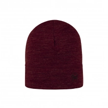 Czapka Buff Merino Lightweight Beanie - solid garnet 1/2