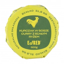 Konserwa Ed Red All in One Kurczak w sosie curry z białym ryżem 1/2